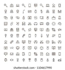 Game icon set. Collection of high quality black outline logo for web site design and mobile apps. Vector illustration on a white background.