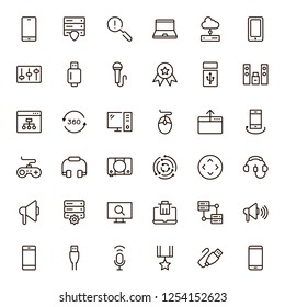 Game icon set. Collection of high quality black outline logo for web site design and mobile apps. Vector illustration on a white background.