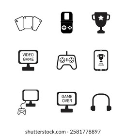 Game Icon Set vetor illustration
