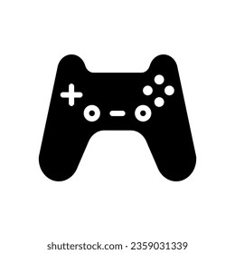 vector de estilo sólido de icono de juego