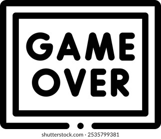 game icon. Thin Linear Style Design Isolated On White Background