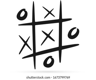 Game Icon Tic Tac Toe Game Stock Vector (Royalty Free) 1673799769 ...