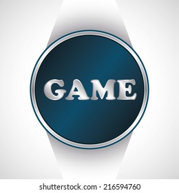 Game icon. Vector button             