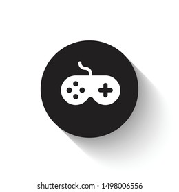 Game icon vector design. Black flat icon with dynamic concept. Scalable vector design. 