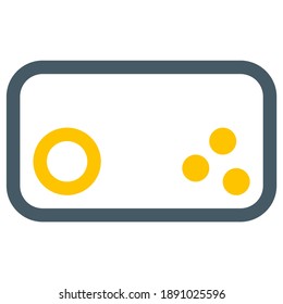game icon vector design. simple minimalist with gray and yellow color. suitable for UI UX, print templete, Web design and other