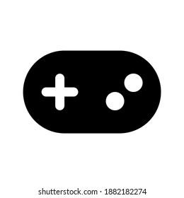 game icon vector, gaming symbol, game controller vector illustration suitable for user interface element isolated on white background