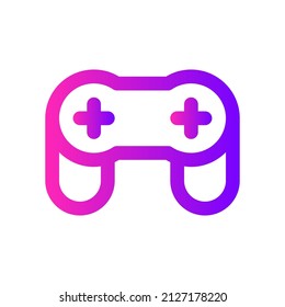 color de gradiente del vector del icono de juego