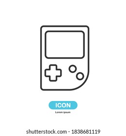 Game icon vector isolated on white background.