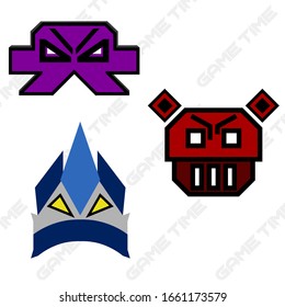 Game Icons Design Characters Angry Gaming