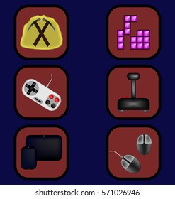 Game icons set