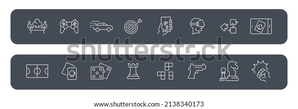 game icons set . game pack symbol vector elements for\
infographic web