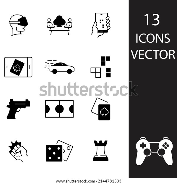 game icons set . game pack symbol vector elements for
infographic web