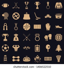 Game icons set. Simple style of 36 game vector icons for web for any design