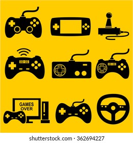  Game icons set vector