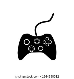 Game Icons. Vector Controls for game play. Black symbol for web and mobile app design on white background.