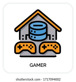 Iconos de juego para diseño web, libro, anuncios, aplicación, proyecto, etc.