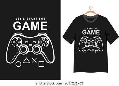 Game illustration for t shirt design. Typography t shirt design. illustration vector.