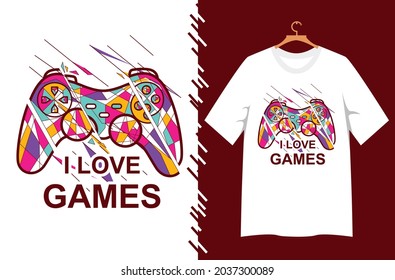 Game illustration for t shirt design