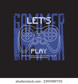 Game Illustration typography for t shirt, poster, logo, sticker, or apparel merchandise