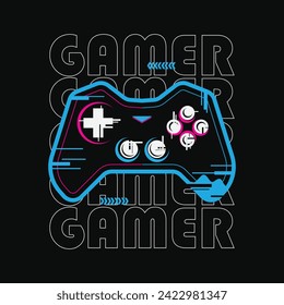 Game Illustration typography for t shirt, poster, logo, sticker, or apparel merchandise