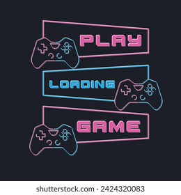 Game Illustration typography for t shirt, poster, logo, sticker, or apparel merchandise
