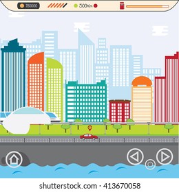 game interface, city