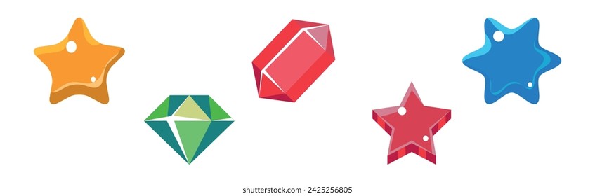 Game Interface Icon and Design Element Vector Set