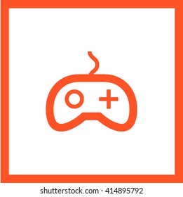 Game isolated minimal single flat linear icon for application and info-graphic. Controller line vector icon for websites and mobile minimalistic flat design.