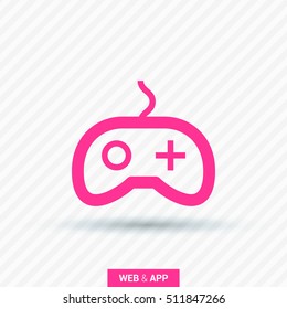 Game isolated minimal single flat linear icon for application and info-graphic. Controller line vector icon for websites and mobile minimalistic flat design.
