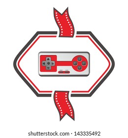 game joystick console red ribbon