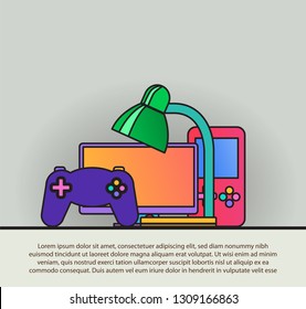 game joystick for home com...icon with black stroke
