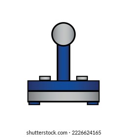 Game joystick icon on white background.