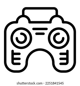 Game joystick icon outline vector. Online game. Controller app