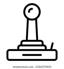 Game joystick icon outline vector. Computer store. Shop retail