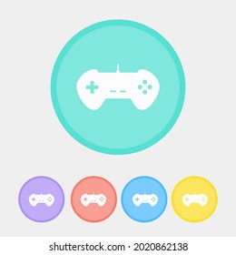 game joystick icon. icon sets. many colors. Vector gamepad icon