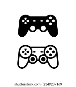 Game joystick icon. Symbol of computer games and PS. Control panel for the game.