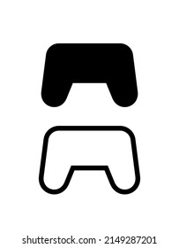 Game joystick icon. Symbol of computer games and PS. Control panel for the game.