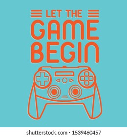 Game with a joystick illustration, tee shirt graphics, vectors, ypography