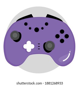 game joystick isolated on white background. Controllers collection for video games on computer or gamer console