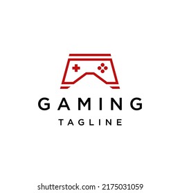 Game joystick logo vector icon design template
