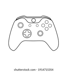 Game joystick in the logo vector.A gamepad for the next-generation console in vector.
