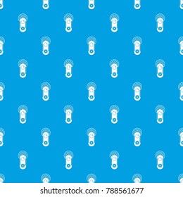 Game joystick pattern repeat seamless in blue color for any design. Vector geometric illustration