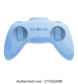 Game joystick remote control icon. Cartoon of game joystick remote control vector icon for web design isolated on white background