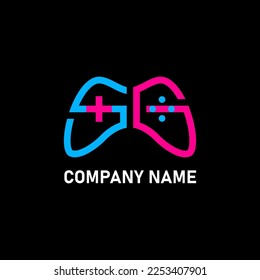 Game joystick shape of letter M with embossed effect. For esport gaming logo and or initial name.