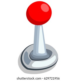 Game joystick vector cartoon icon isolated on white background.