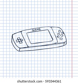 game joystick vector doodle illustration