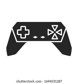Game of joystick vector icon.Black vector icon isolated on white background game of joystick.