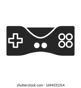 Game of joystick vector icon.Black vector icon isolated on white background game of joystick.