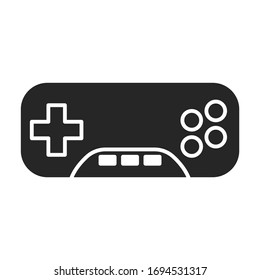 Game of joystick vector icon.Black vector icon isolated on white background game of joystick.