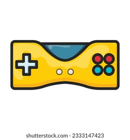 Game of joystick vector icon.Color vector icon isolated on white background game of joystick.